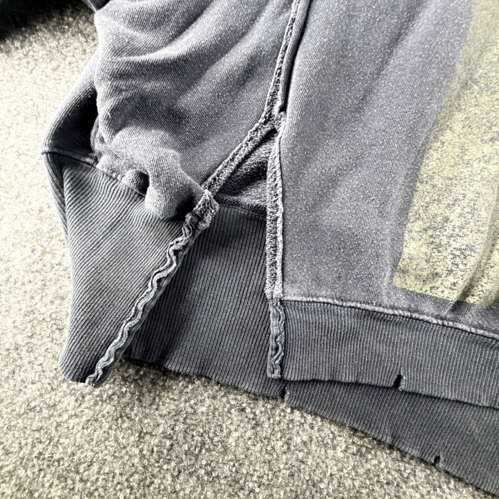 We The Free Free People Oversized 13 Graphic Sweatshirt Charcoal Grey Large - Picture 3 of 7